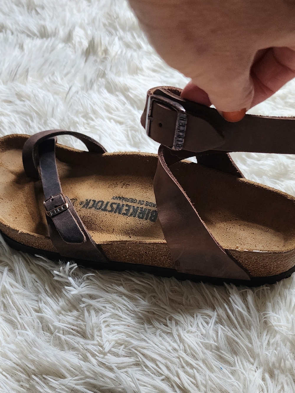 Birkenstock Brown Yara Leather *discontinued* Sandals - Picture 7 of 8
